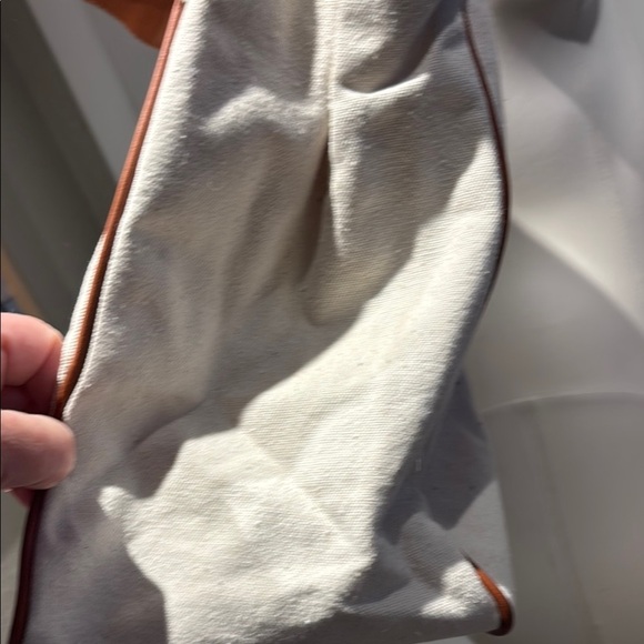 White and Brown Tote with Rainbow Message - Picture 8 of 14